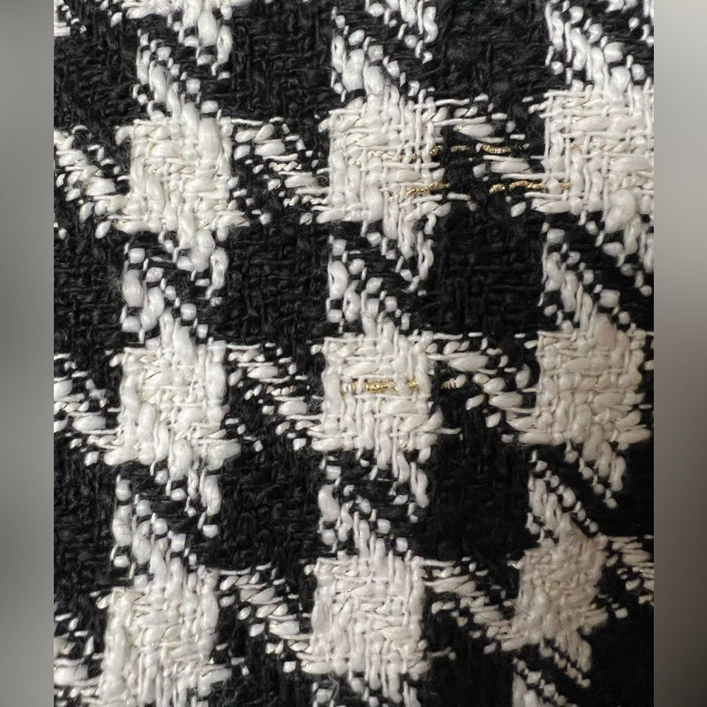 Tuckernuck Pomander Place Coco Black White Gold HoundstoothTweed Dress - Picture 7 of 8